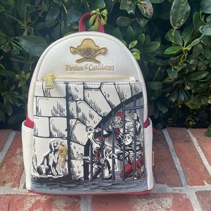 2022 Disney Parks Loungefly Backpack Pirates of the Caribbean Dog Jail Scene